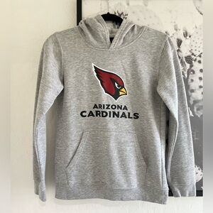 Boy’s NFL AZ Cardinals Gray Football Hoodie Sweater